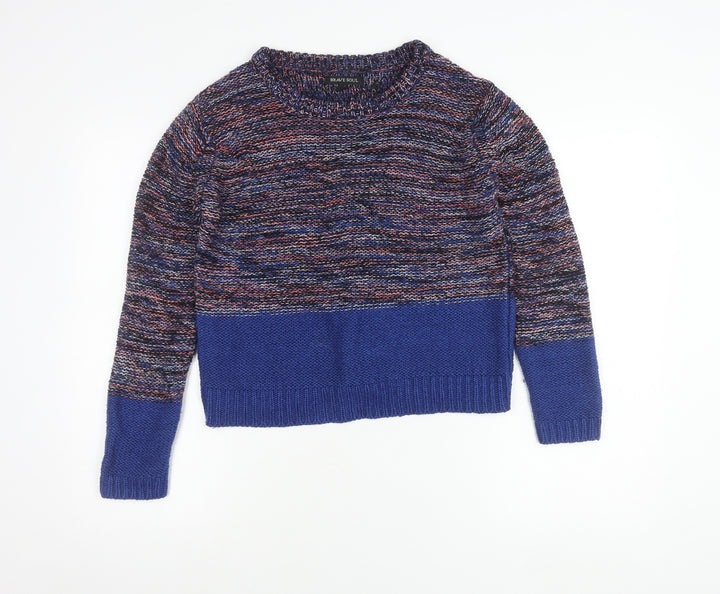 Brave Soul Womens Multicoloured Chunky Knit Jumper Size 14