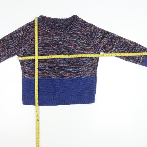 Brave Soul Womens Multicoloured Chunky Knit Jumper Size 14