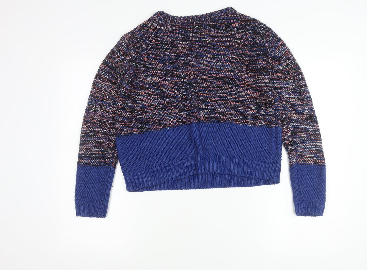 Brave Soul Womens Multicoloured Chunky Knit Jumper Size 14
