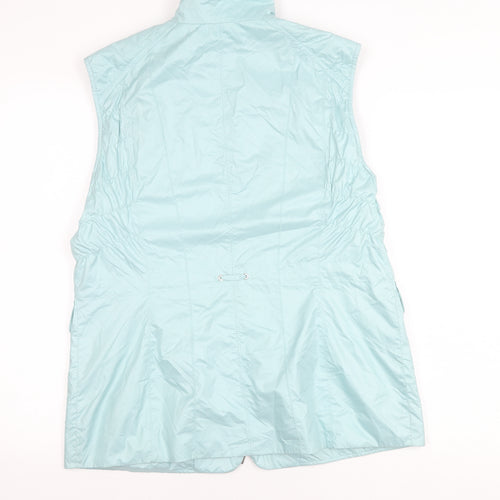 Gerry Weber Women’s Blue Sleeveless Waistcoat Size 14 Lightweight Puffer