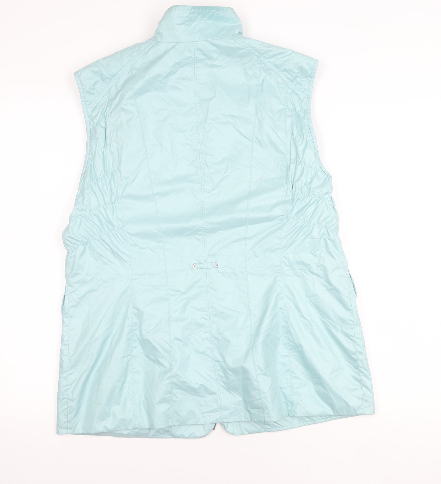 Gerry Weber Women’s Blue Sleeveless Waistcoat Size 14 Lightweight Puffer