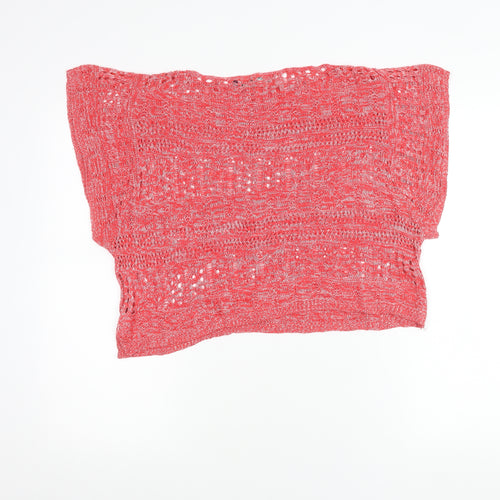 Allen Solly Womens Red XS Knit Viscose Blouse Summer Top
