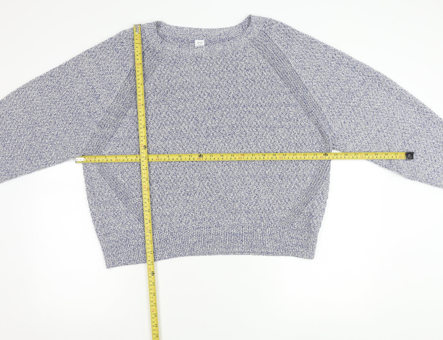 John Lewis Women’s Blue Knit Crew Neck Pullover Jumper XL