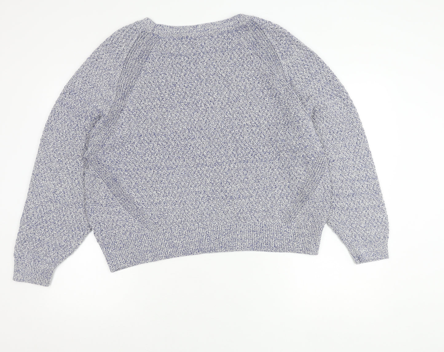 John Lewis Women’s Blue Knit Crew Neck Pullover Jumper XL