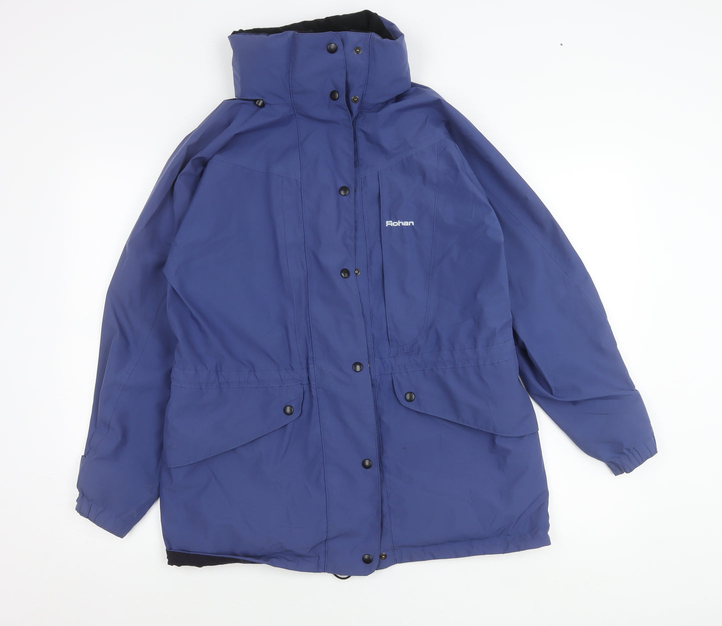 Rohan Womens Blue Parka Jacket Size S Water Resistant Windproof