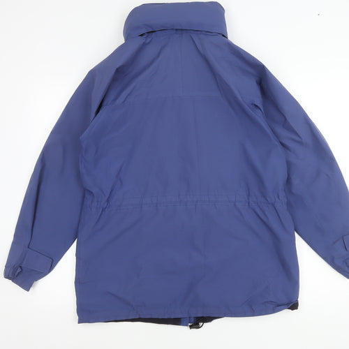Rohan Womens Blue Parka Jacket Size S Water Resistant Windproof