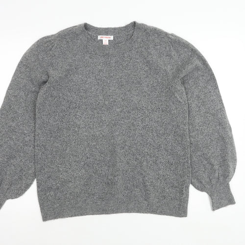 Joe Fresh Women’s Grey Pullover Jumper Size L Crew Neck Knitwear