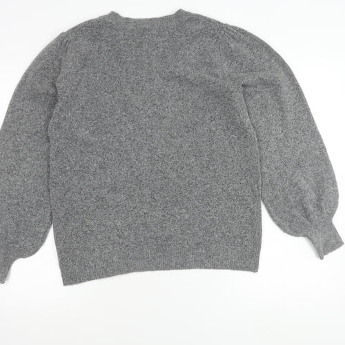 Joe Fresh Women’s Grey Pullover Jumper Size L Crew Neck Knitwear