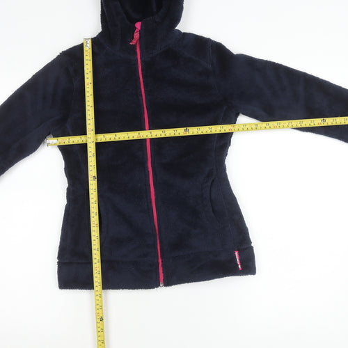 Decathlon Girls Blue 14 Years Fleece Hooded Full Zip Jacket