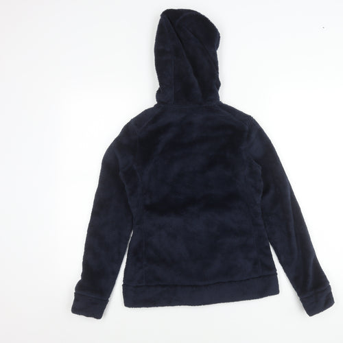 Decathlon Girls Blue 14 Years Fleece Hooded Full Zip Jacket