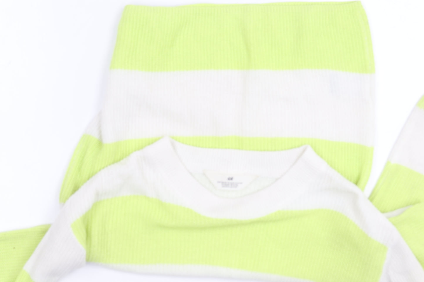 H&M Teens Multicoloured Striped Pullover Jumper Size 14 Acrylic Knit