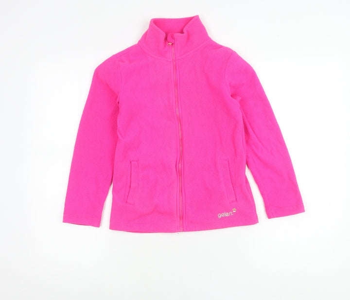 Gelert Girls Pink Fleece Full Zip Jacket 9-10 Years Outdoor Casual