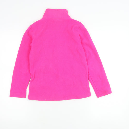 Gelert Girls Pink Fleece Full Zip Jacket 9-10 Years Outdoor Casual