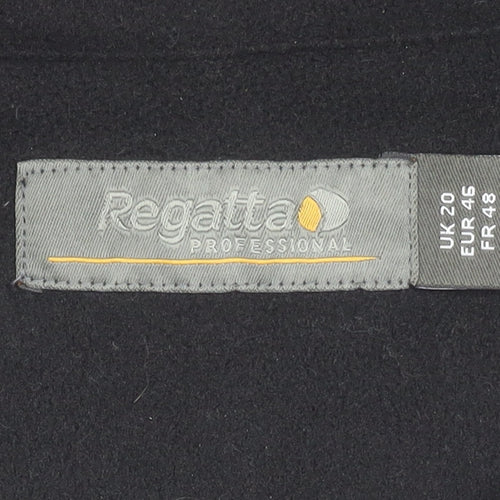 Regatta Unisex Black Fleece Waistcoat Gilet Size 46 Full Zip Pockets