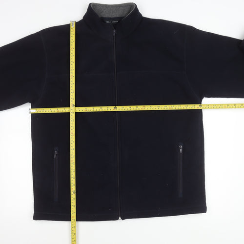 Marks and Spencer Men's Navy Blue Fleece Jacket L 41-43" Full Zip Pockets
