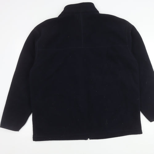 Marks and Spencer Men's Navy Blue Fleece Jacket L 41-43" Full Zip Pockets