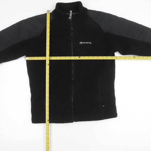 Sprayway Boys Black Full Zip Fleece Jacket Age 12-13 Years Outdoor Coat