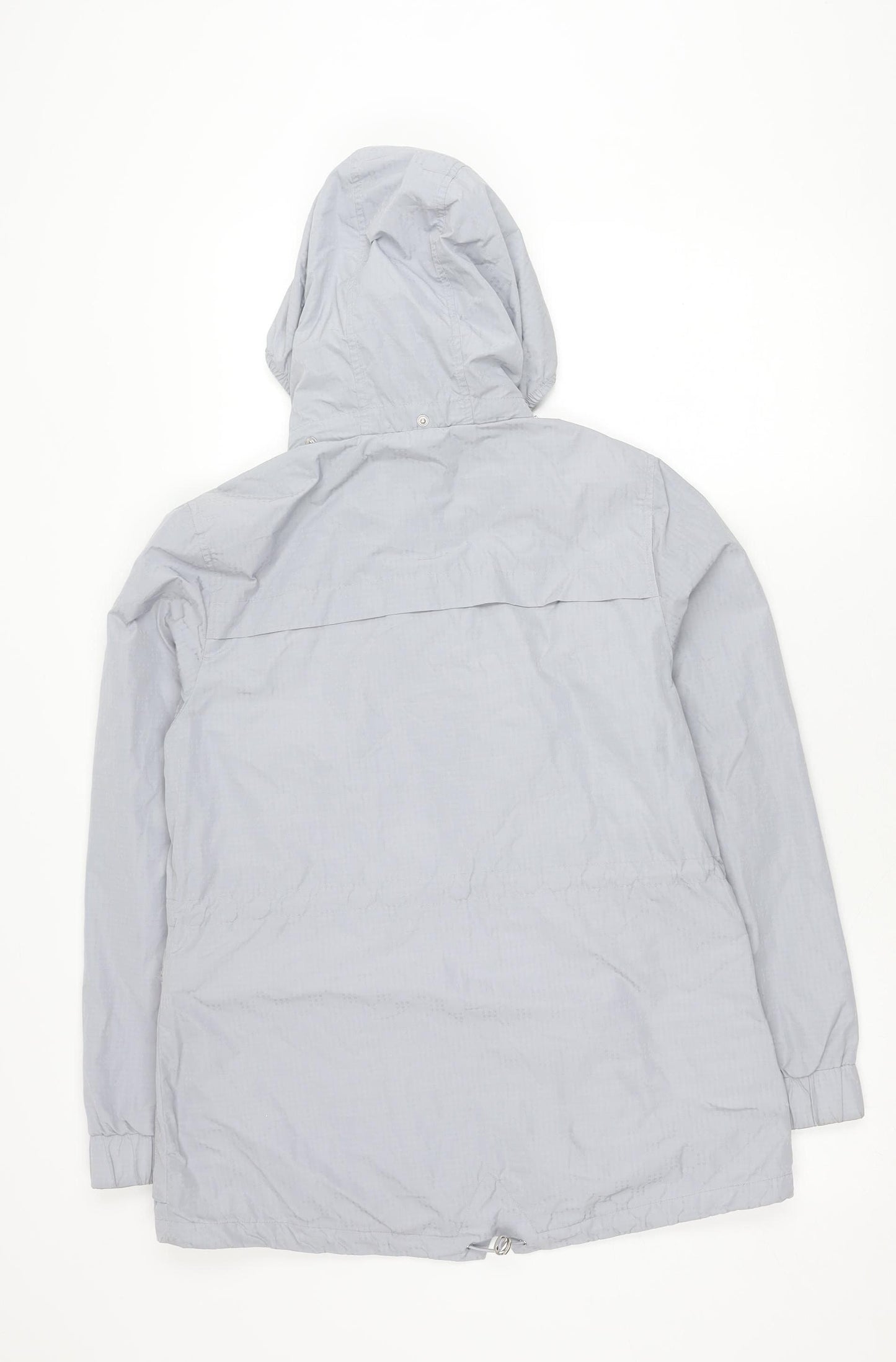 Marks and Spencer Women’s Grey Parka Jacket Size 12 Hooded Pockets