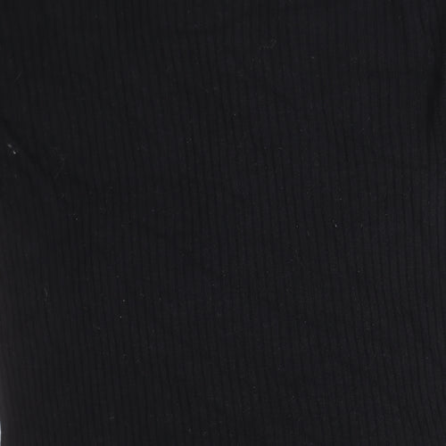 H&M Divided Womens Black Size 12 Slim Fit Knit Long Sleeve Jumper