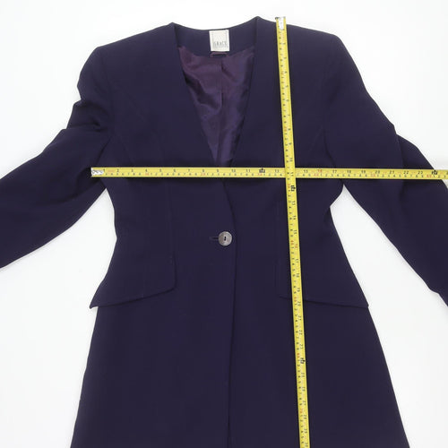Classic Collection Women’s Blue Wool Blend Suit Jacket Size 12