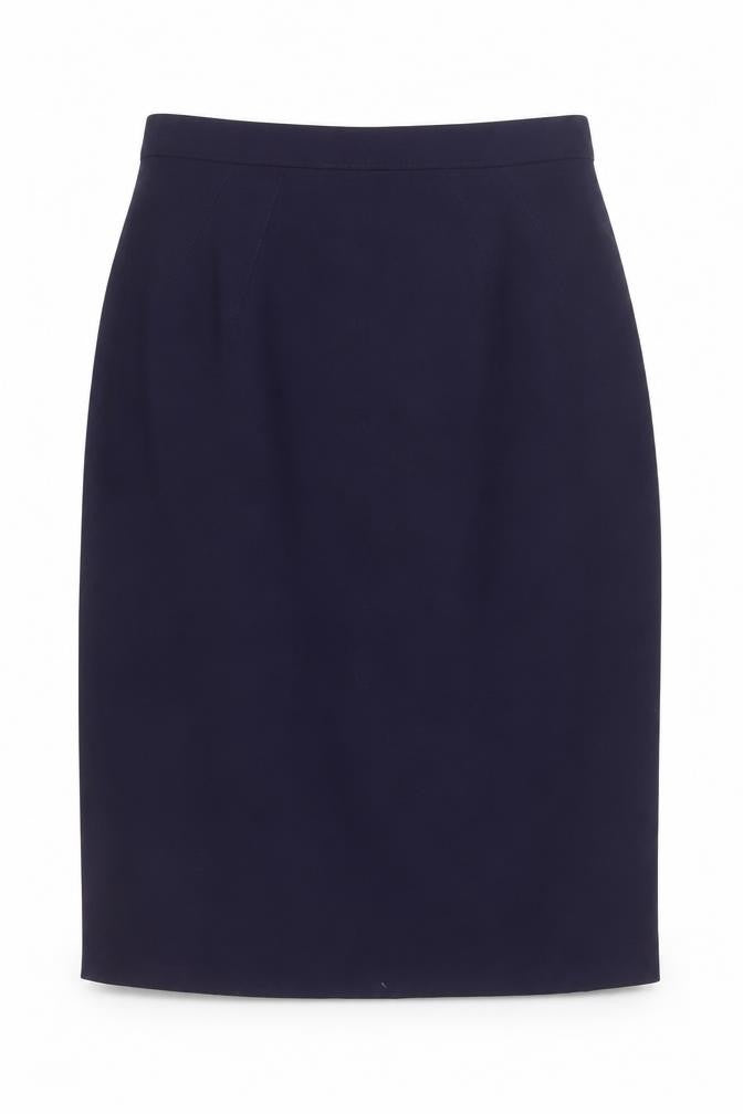 Grace Collection Women’s Blue Wool Pencil Skirt Size 12 Workwear