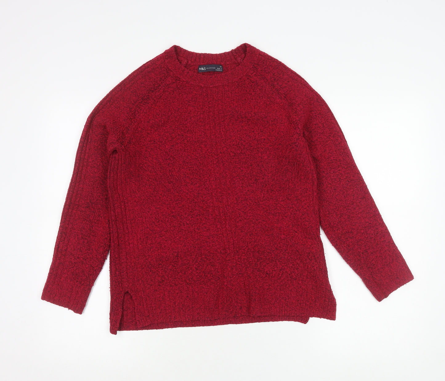 Marks and Spencer Women’s Red XS Pullover Crew Neck Jumper
