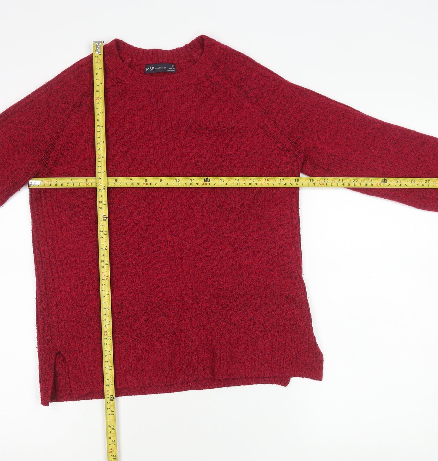 Marks and Spencer Women’s Red XS Pullover Crew Neck Jumper