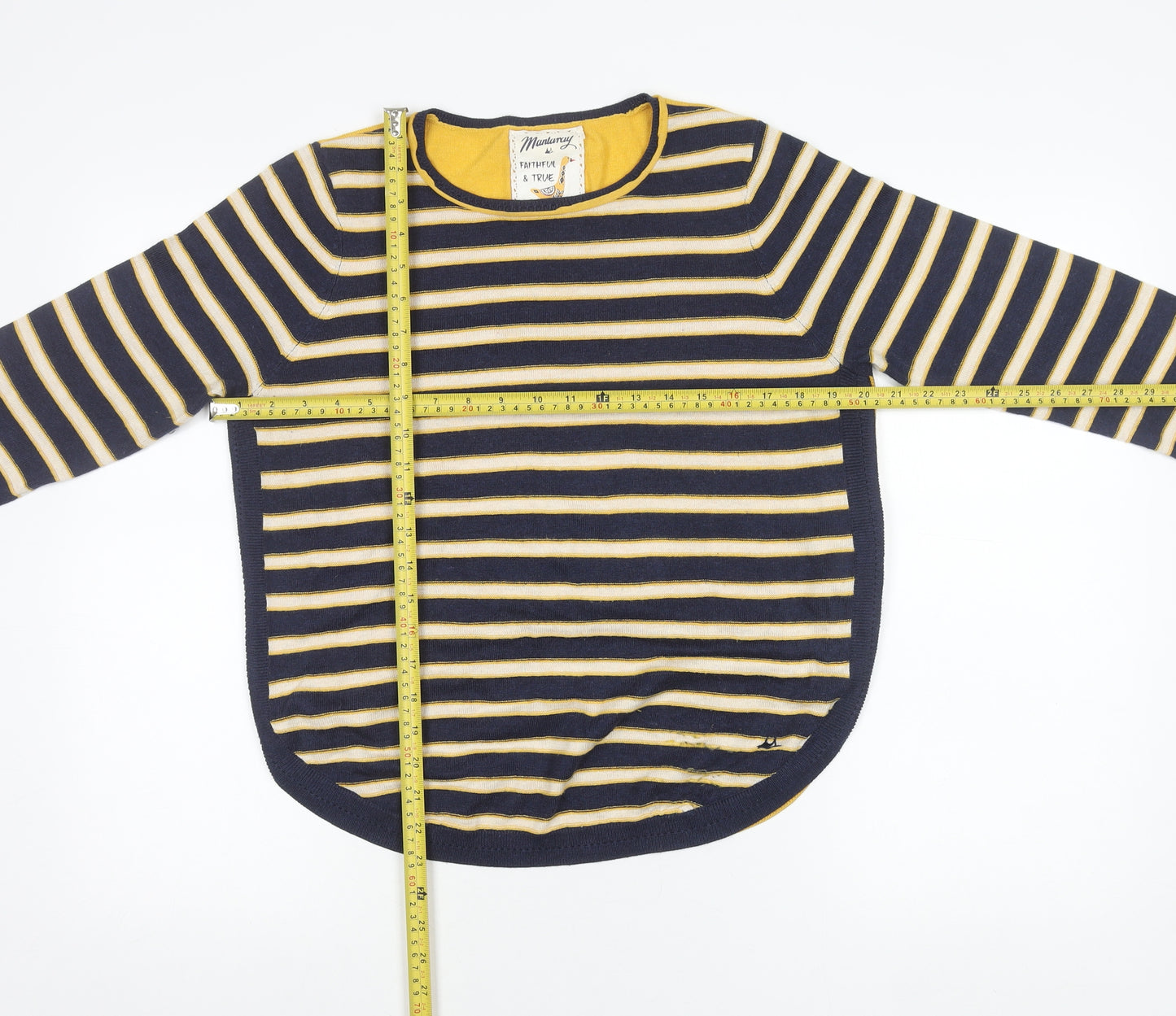 Mantaray Women's Multicoloured Stripe Pullover Jumper Size 12