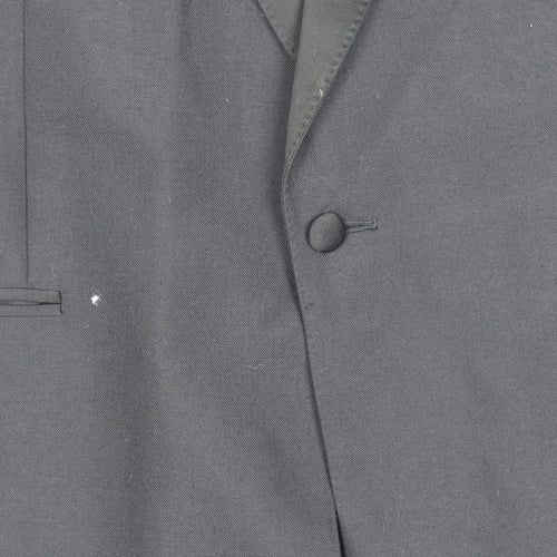 Chatsworth Classics Men’s Black 44R Wool Blend Blazer Jacket