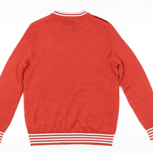 Tipsy Elves Women Red Christmas Jumper M Pullover Gingerbread Knit