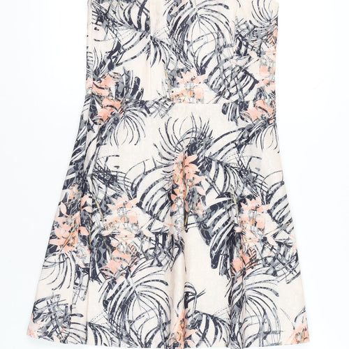 Next Women’s Strapless Multicoloured A-Line Dress UK 12