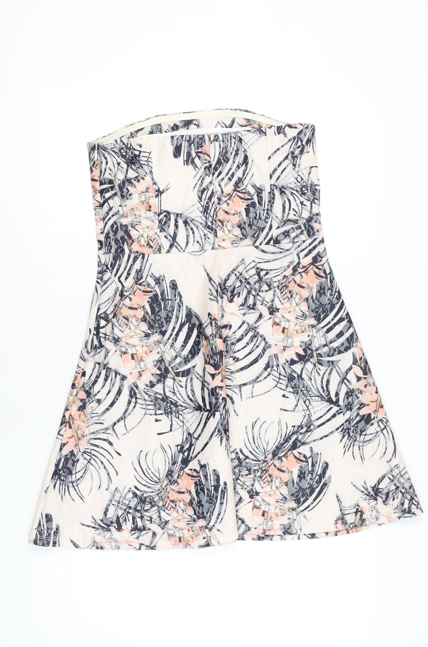 Next Women’s Strapless Multicoloured A-Line Dress UK 12