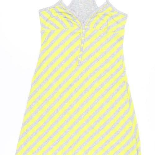 Tommy Hilfiger Women’s XS Grey Yellow Striped Tank Dress