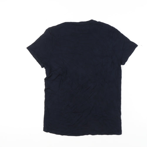 Zara Women’s Blue Cotton Basic Crew Neck T-Shirt Size S