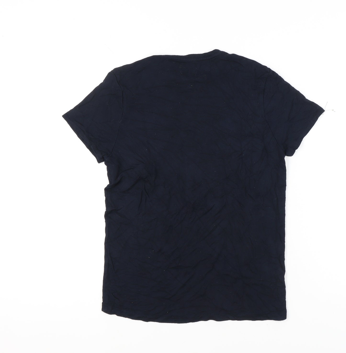 Zara Women’s Blue Cotton Basic Crew Neck T-Shirt Size S