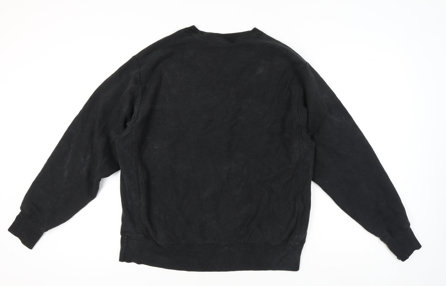 Champion Mens Black Large Pullover Sweatshirt Graphic Print