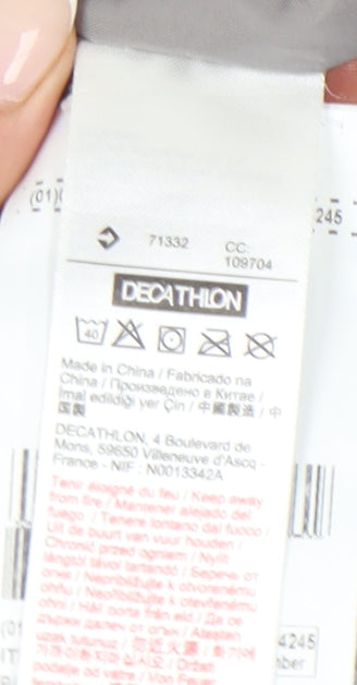 Decathlon Men’s Grey S Hooded Puffer Waistcoat Gilet Outdoor