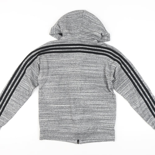 Adidas Women’s Grey Full Zip Hoodie Size 4-6 UK Sportswear