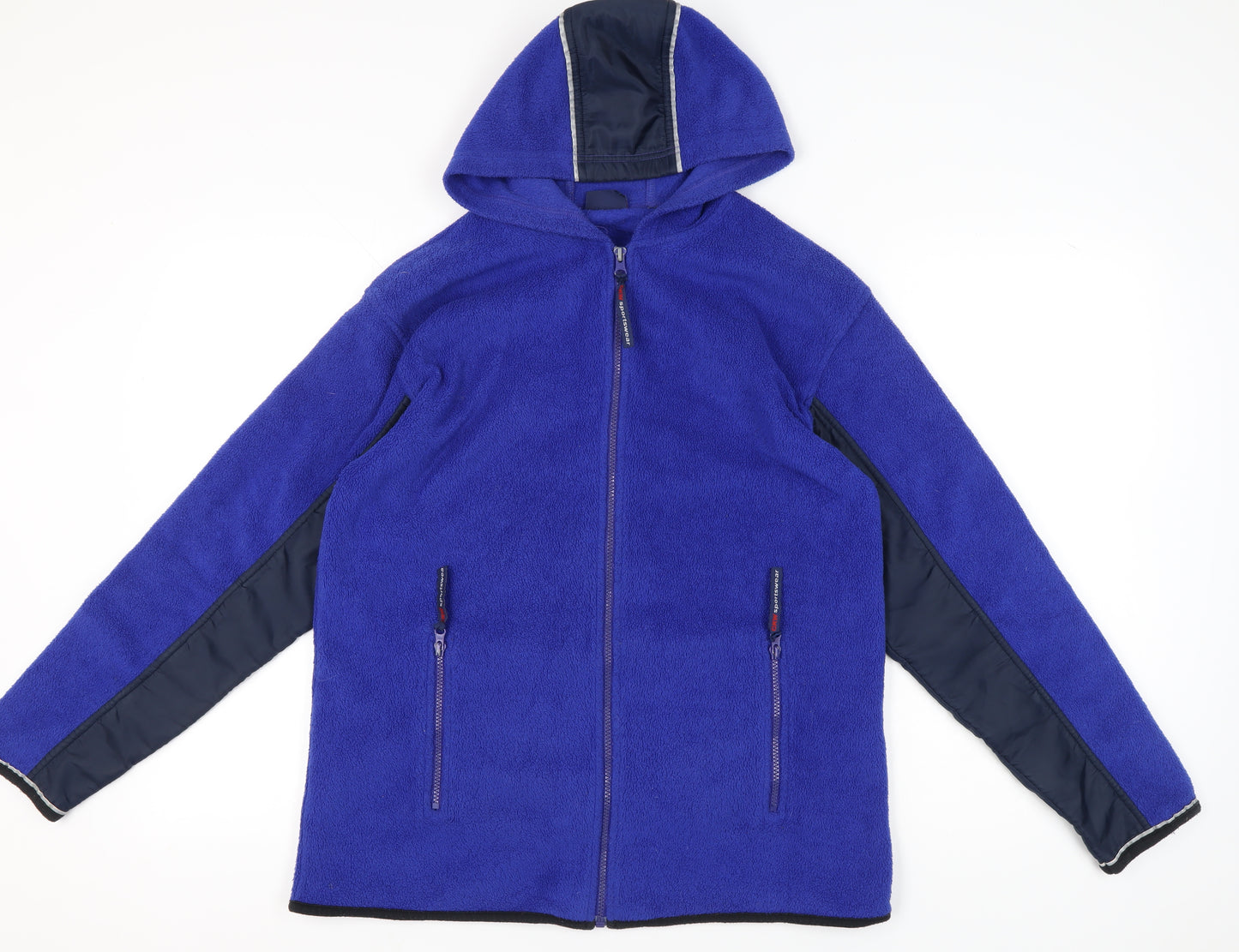 CKW Sportswear Men’s Blue Fleece Hooded Jacket Size S 38in