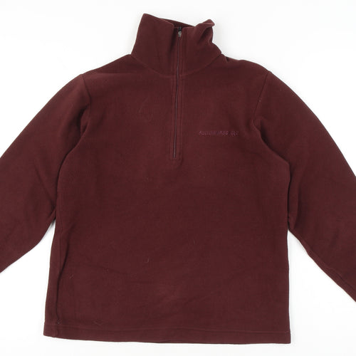F.lli Campagnolo Women's Red XS Pullover Fleece Sweatshirt 1/4 Zip