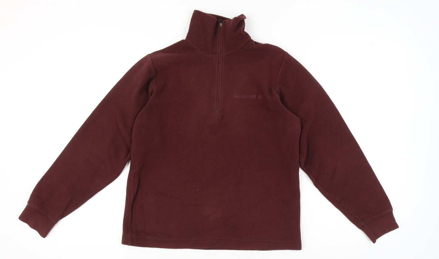 F.lli Campagnolo Women's Red XS Pullover Fleece Sweatshirt 1/4 Zip