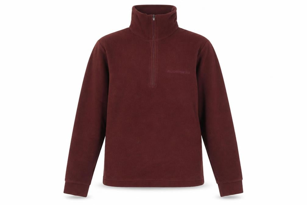 Front view of F.lli Campagnolo Women's Red XS Pullover Fleece Sweatshirt 1/4 Zip