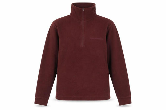Front view of F.lli Campagnolo Women's Red XS Pullover Fleece Sweatshirt 1/4 Zip