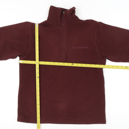 F.lli Campagnolo Women's Red XS Pullover Fleece Sweatshirt 1/4 Zip