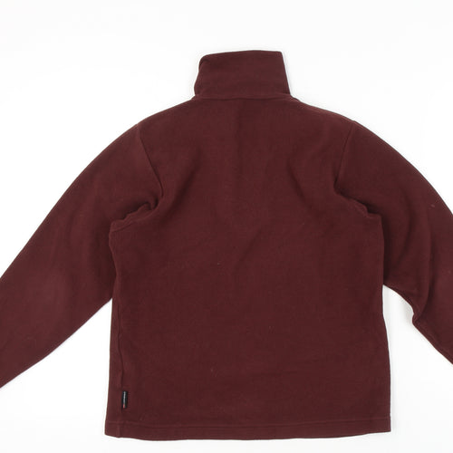 F.lli Campagnolo Women's Red XS Pullover Fleece Sweatshirt 1/4 Zip