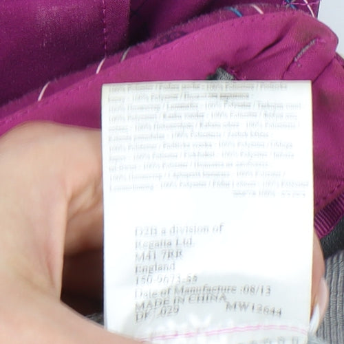 Dare 2b Girls Purple Softshell Hooded Jacket Coat 5-6 Years Waterproof