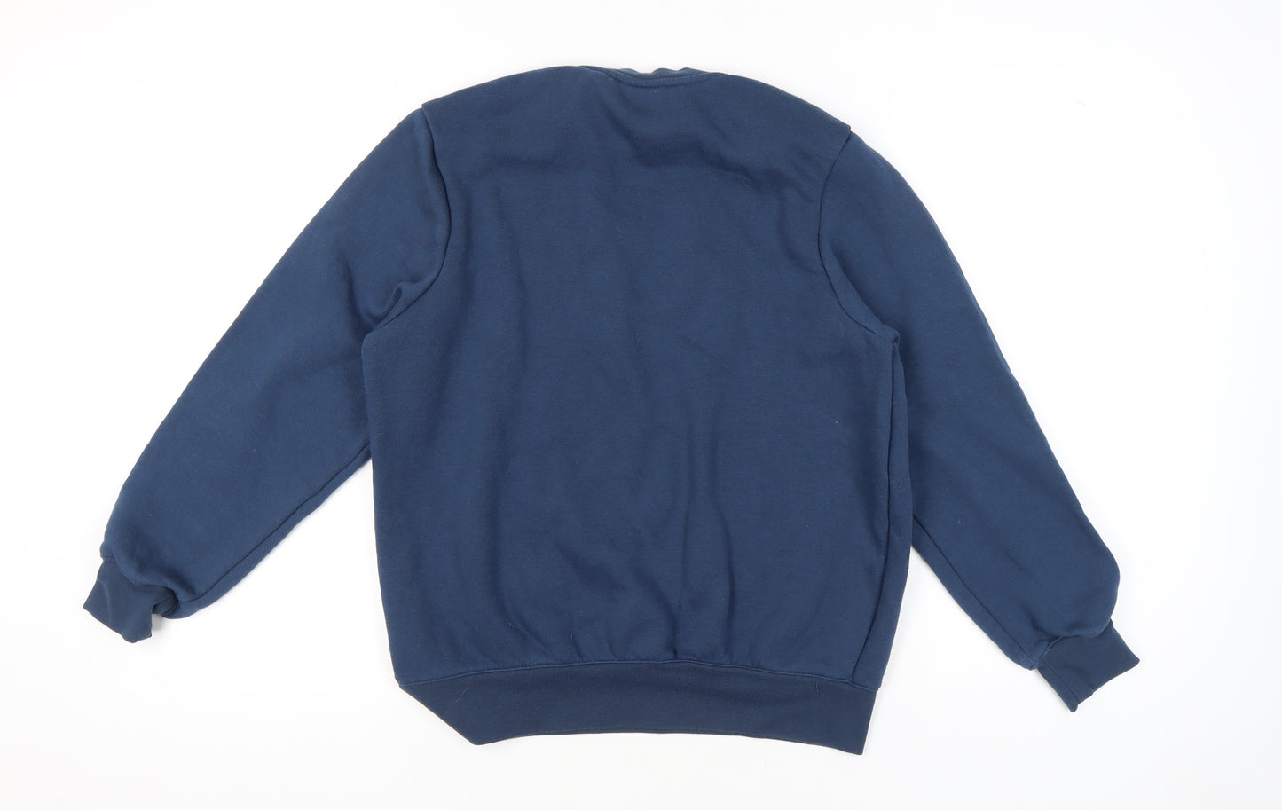 Slazenger Unisex Blue M Pullover Sweatshirt Crew Neck Fleece Logo