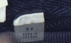 GAP Womens Navy Blue Hoodie Small Pullover Logo Cotton Blend