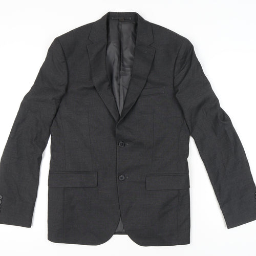 Marks and Spencer Men's Black Blazer 38 Chest Regular M Single-Breasted