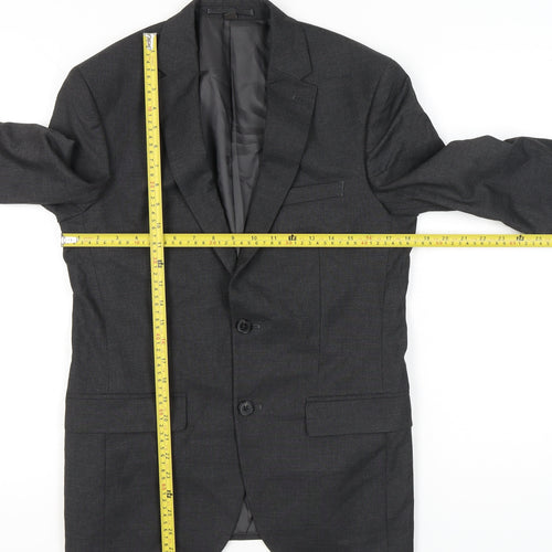 Marks and Spencer Men's Black Blazer 38 Chest Regular M Single-Breasted